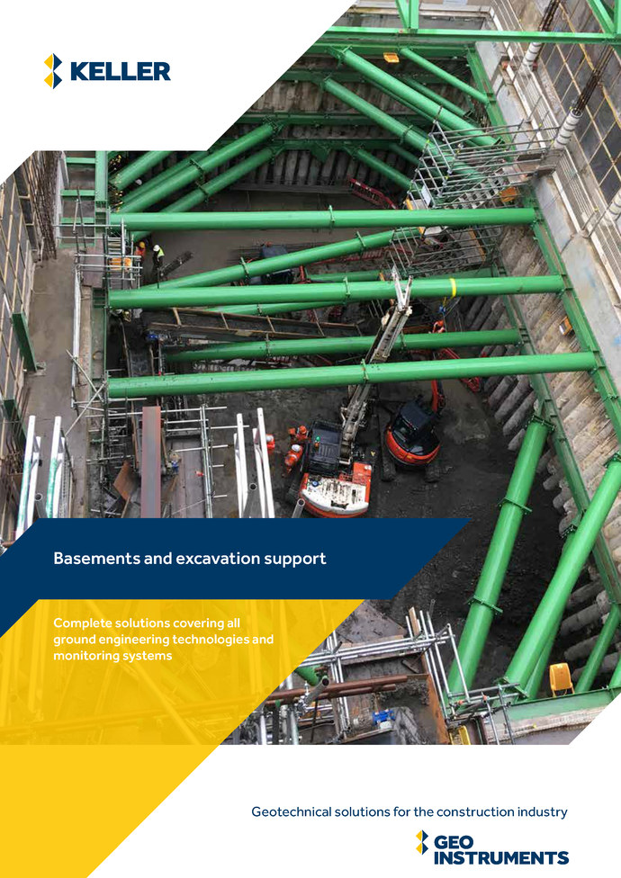 Basements and excavation support brochure