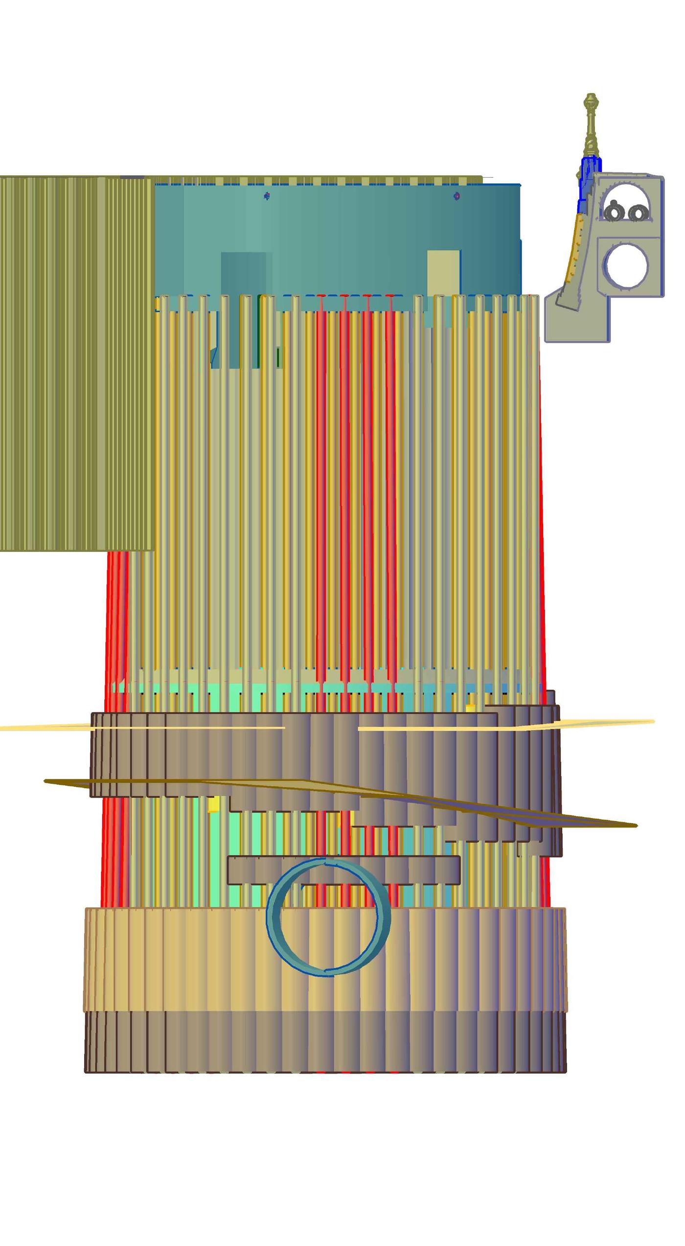 A drawing of the jet grouted shaft