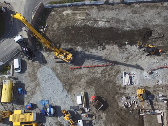 Down Leisure Centre wet soil mixing