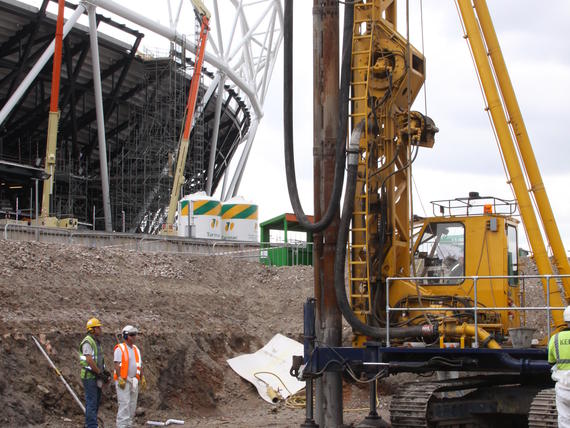 Vibro concrete columns at the Olympic Stadium