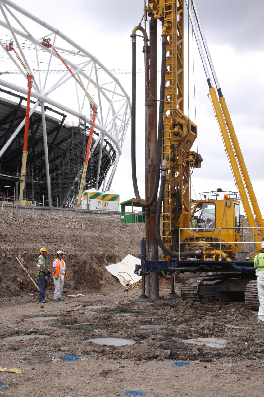 Vibro concrete columns at the Olympic Stadium