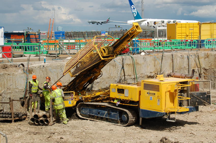 Ground anchors at Heathrow Airport