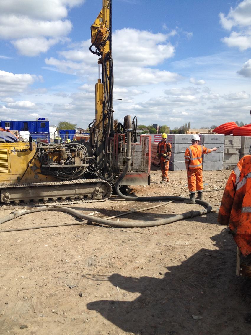 Compaction grouting at Herns Lane