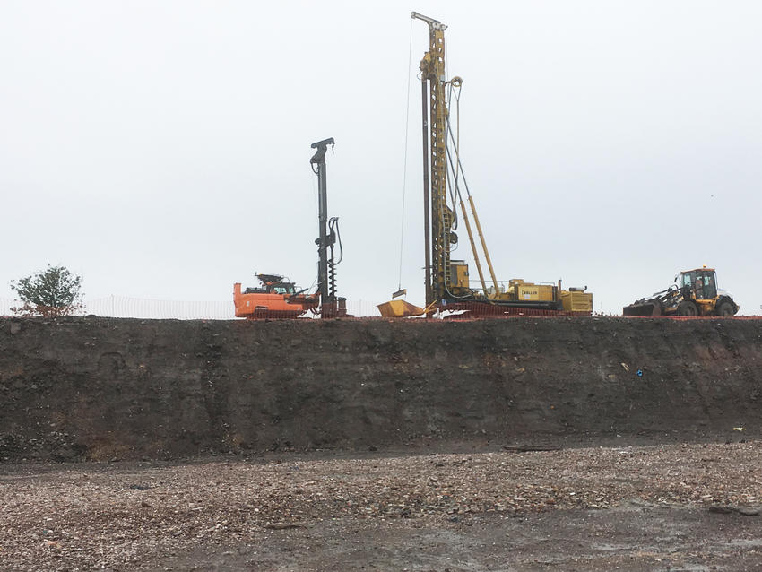 Installing vibro stone columns at Bilston Urban Village