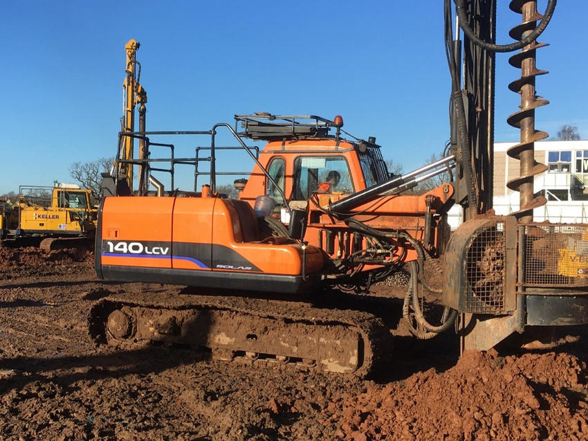 Installing vibro stone columns at West Coventry Academy