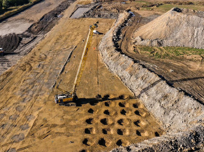 Dynamic compaction at Skelton Gate